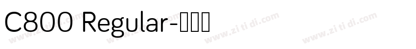 C800 Regular字体转换